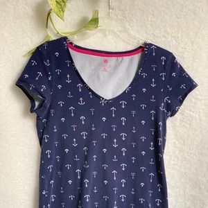 Energie Nautical Print Tee Shirt Size XL J